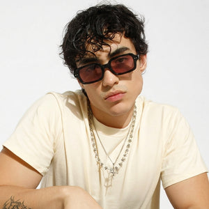 Jade Wink Pink Rectangular Sunglasses