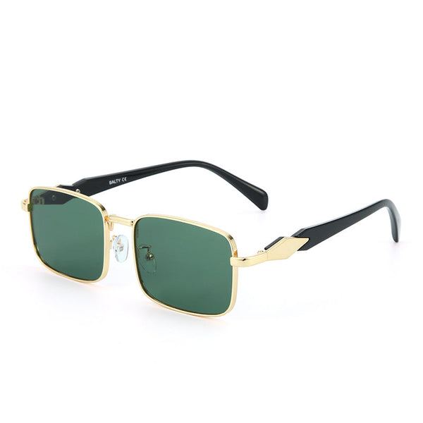 Gold Frame Square Sunglasses