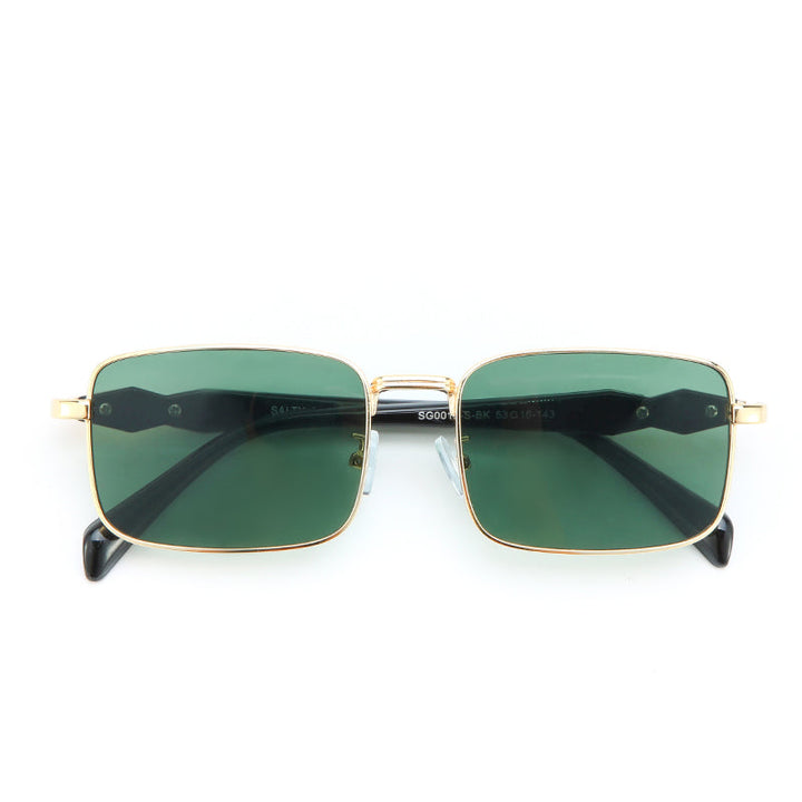 Gold Frame Square Sunglasses | Salty