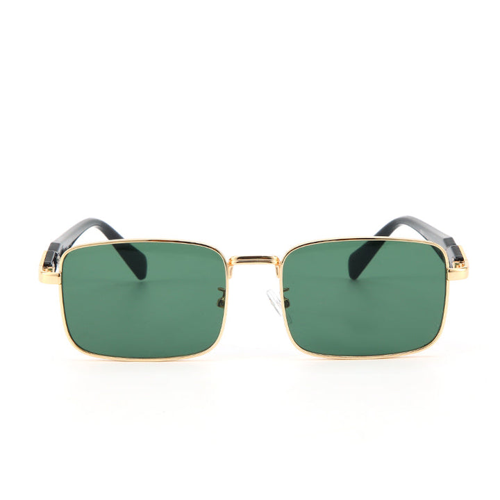 Gold Frame Square Sunglasses | Salty