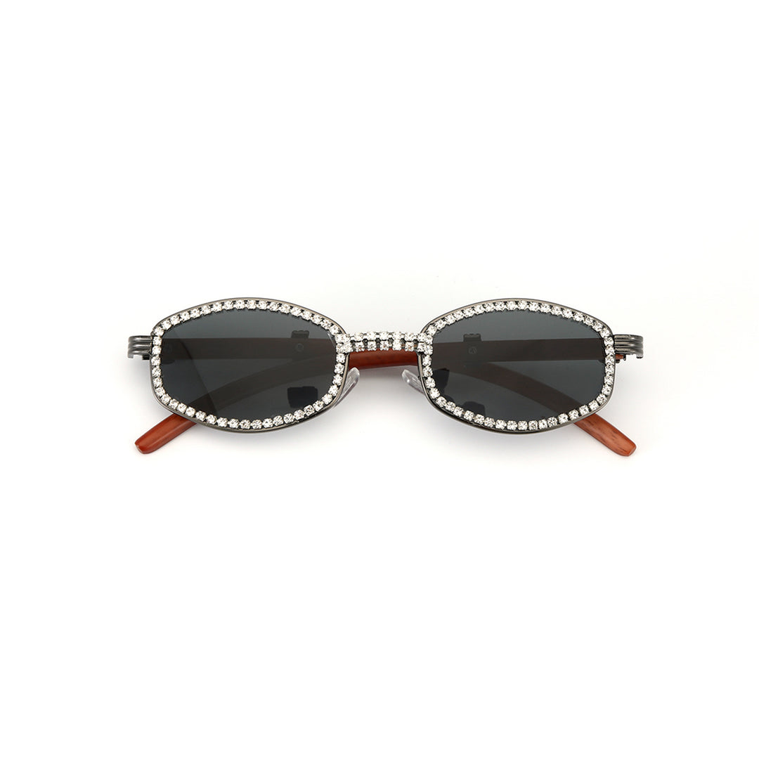 Glitter Dagger Oval UV400 Protective Sunglasses