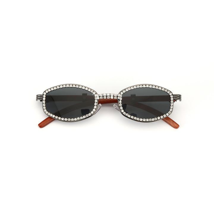Glitter Dagger Oval UV400 Protective Sunglasses