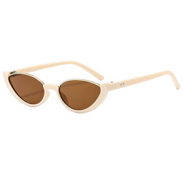 Summer Perfect Cat Eye Brown Tinted Sunglasses