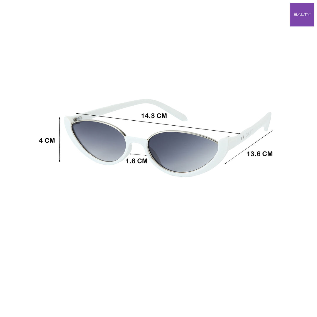 Summer Perfect Cat Eye Black Tinted Sunglasses