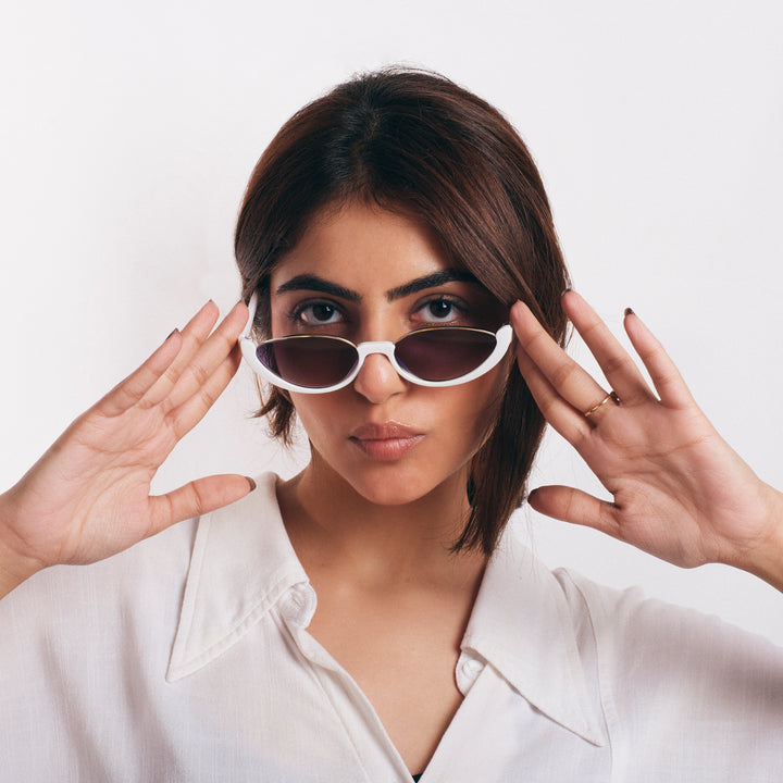 Summer Perfect Cat Eye Black Tinted Sunglasses