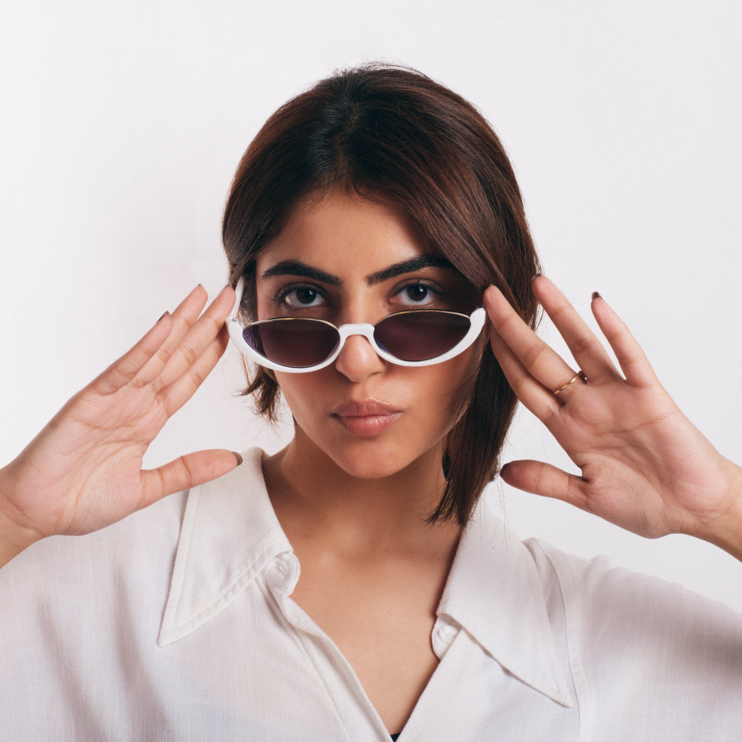 Summer Perfect Cat Eye Black Tinted Sunglasses