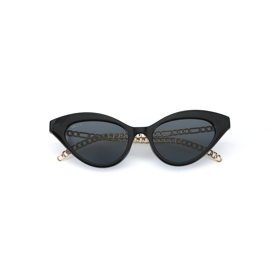 2-in-1 Tassel Heart Cat Eye Sunglasses
