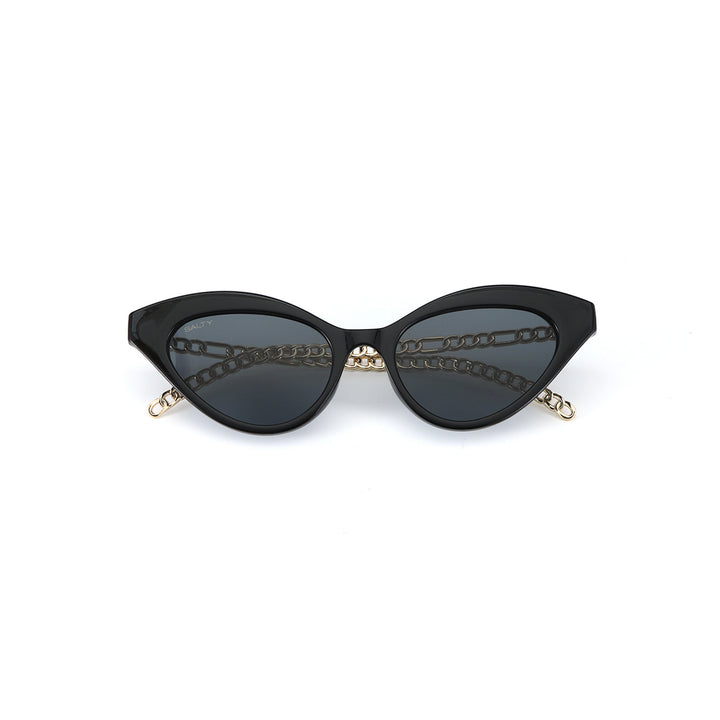 2-in-1 Tassel Heart Cat Eye Sunglasses