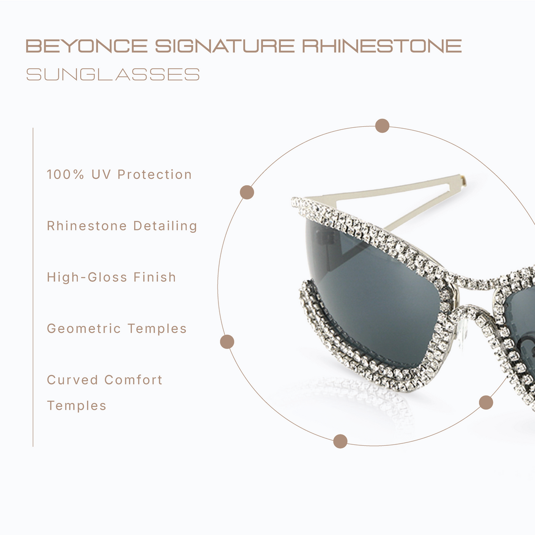 Beyonce Signature Rhinestone Sunglasses