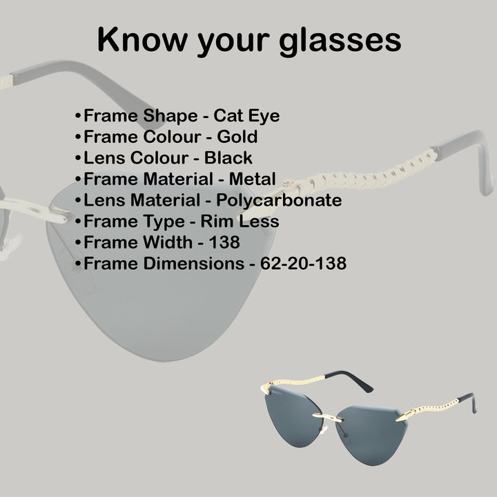Boho Rimless Chic Shades for Girls