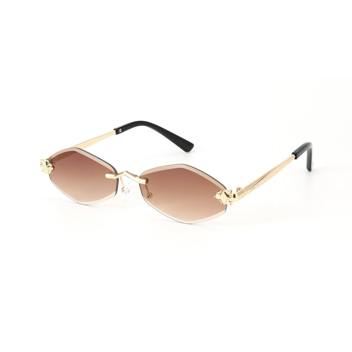 Retro Hexagon UV400 Protection Sunglasses - Brown