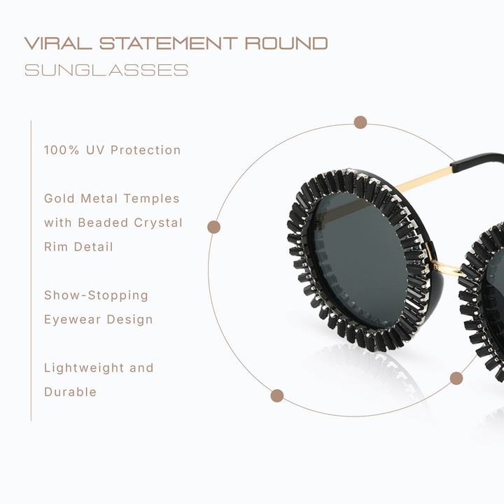 Viral Statement Round Party Glasses for Women