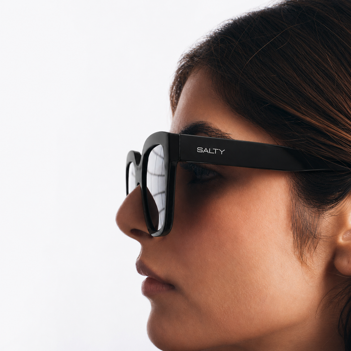 Coastal Chic Black Frame Fashion Sunglasses for Girls | Salty