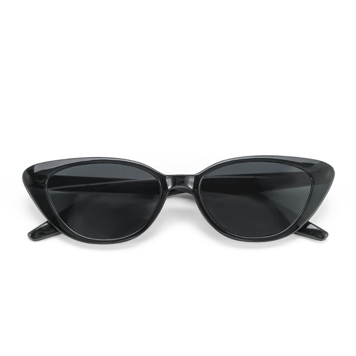 Vintage Black Oval UV Protection Sunglasses