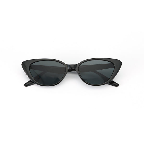 Vintage Black Oval UV Protection Sunglasses