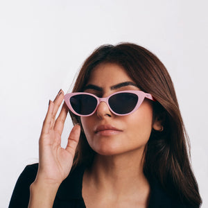 Barbie Inspired Pink Frame Oval Sunglasses for Girls