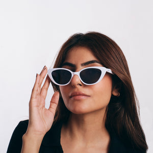 Kurt Cobain Inspired White Oval Sunglasses