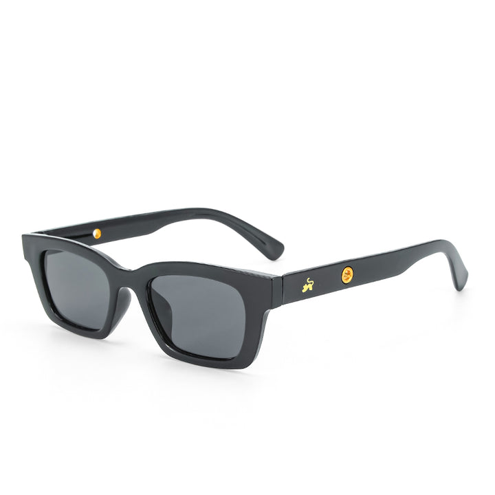 Statement Rectangular Black UV Protection Shades