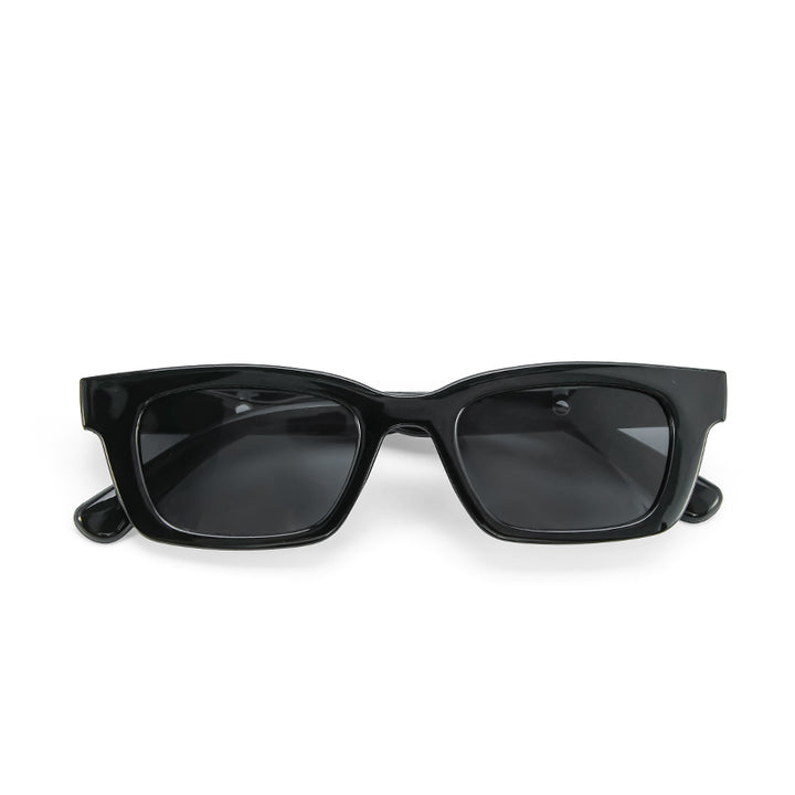 Statement Rectangular Black UV Protection Shades