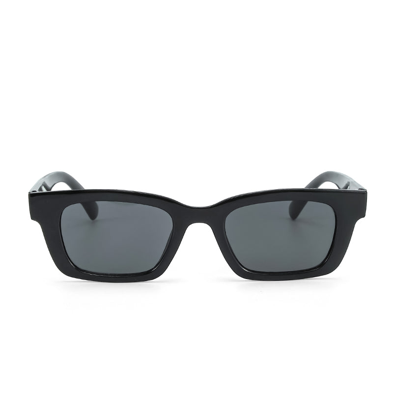 Statement Rectangular Black UV Protection Shades