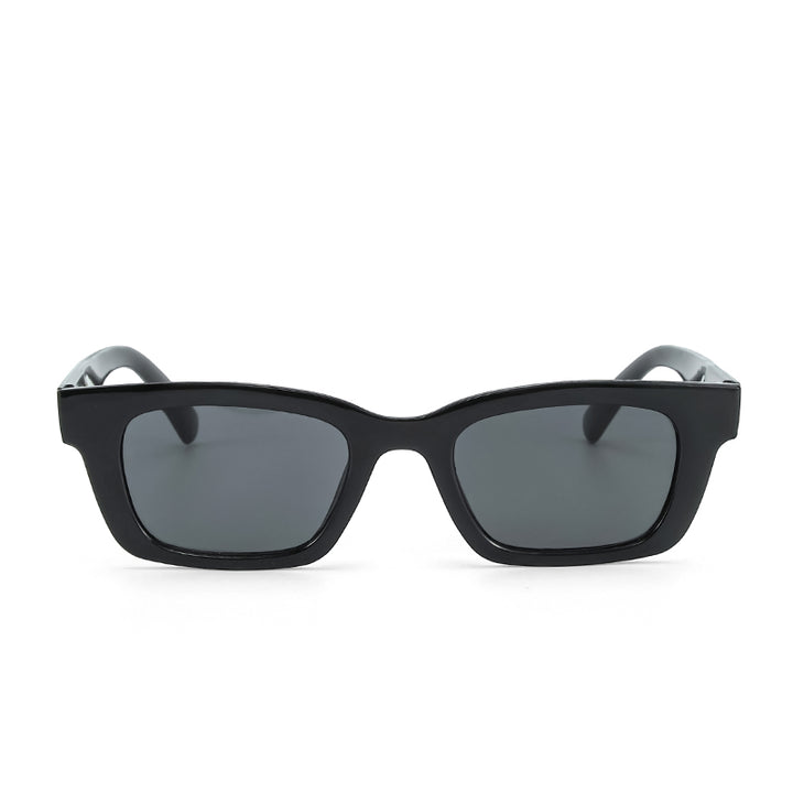 Statement Rectangular Black UV Protection Shades