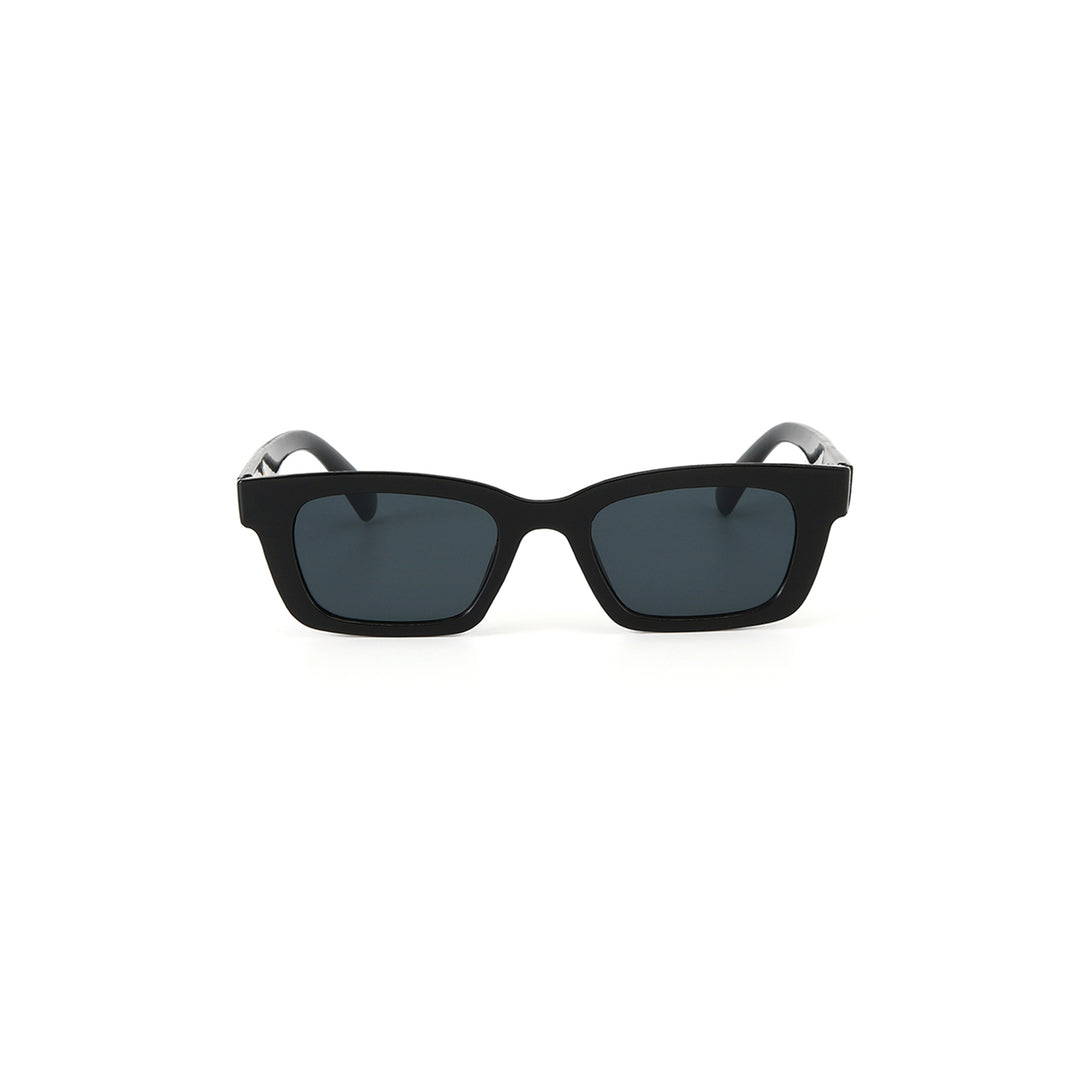 Statement Rectangular Black UV Protection Shades