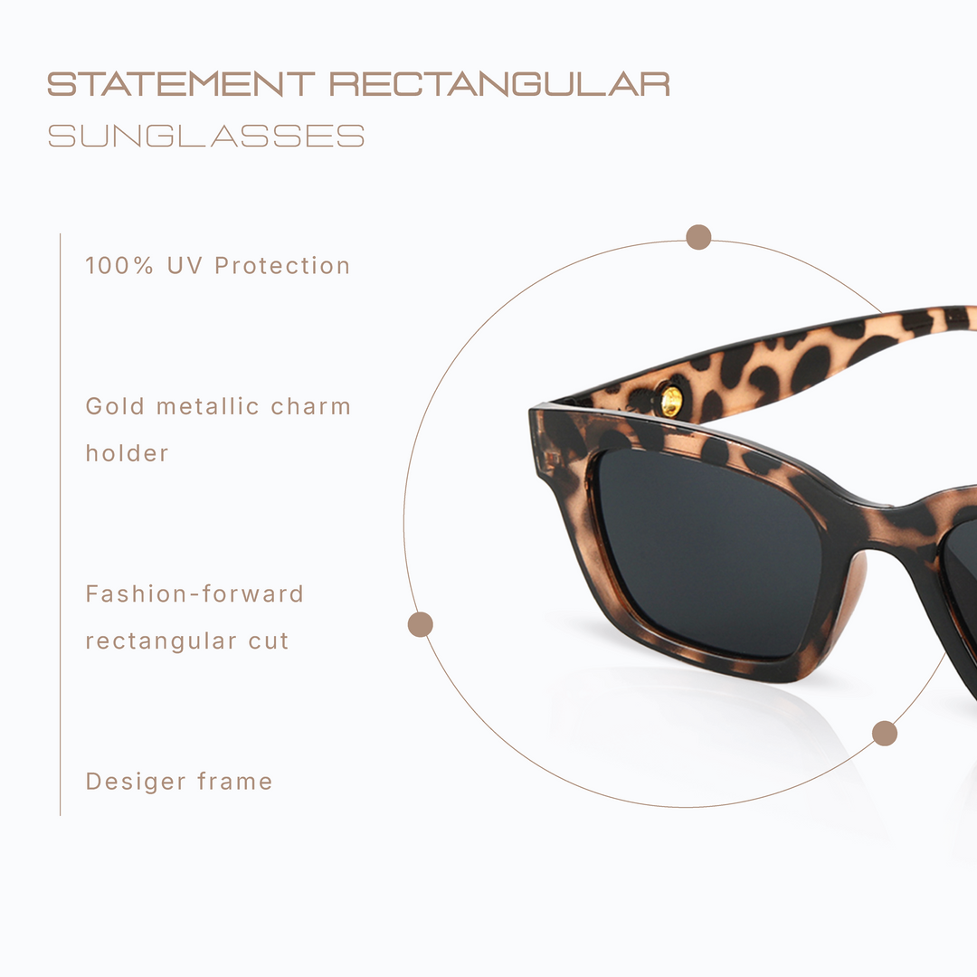 Statement Rectangular UV Protection Shades