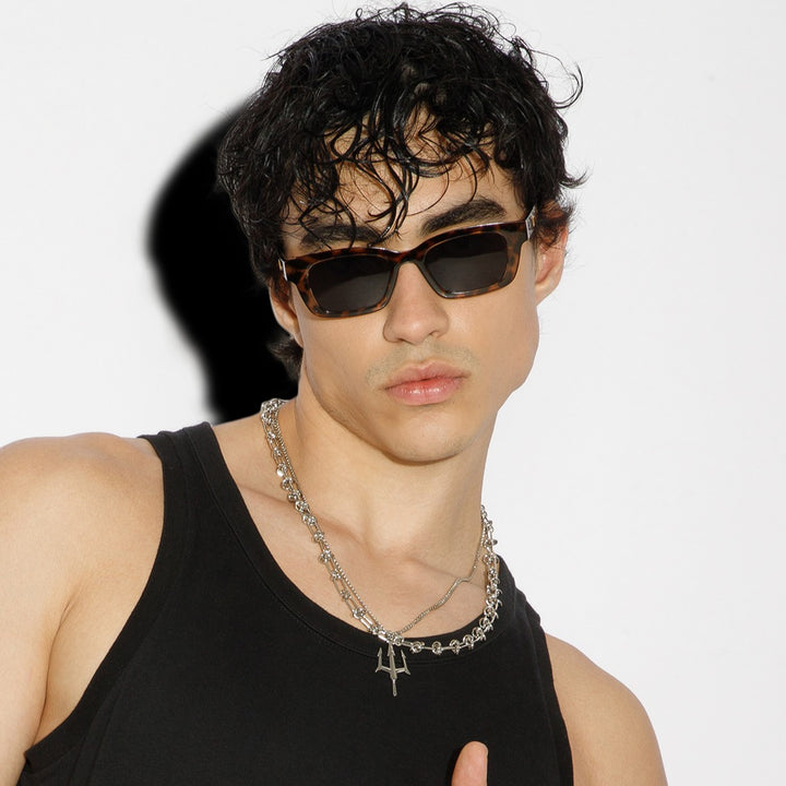 Statement Rectangular UV Protection Sunglasses