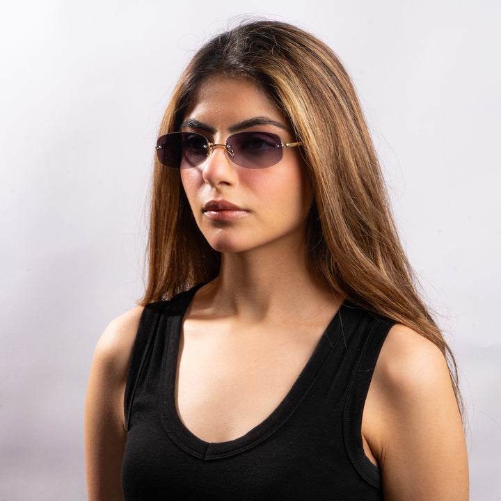 Onyx Drift Rectangle UV400 Protective Sunglasses
