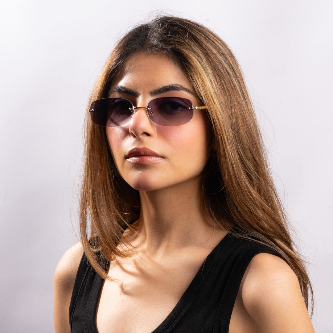 Onyx Drift Rectangle UV400 Protective Sunglasses