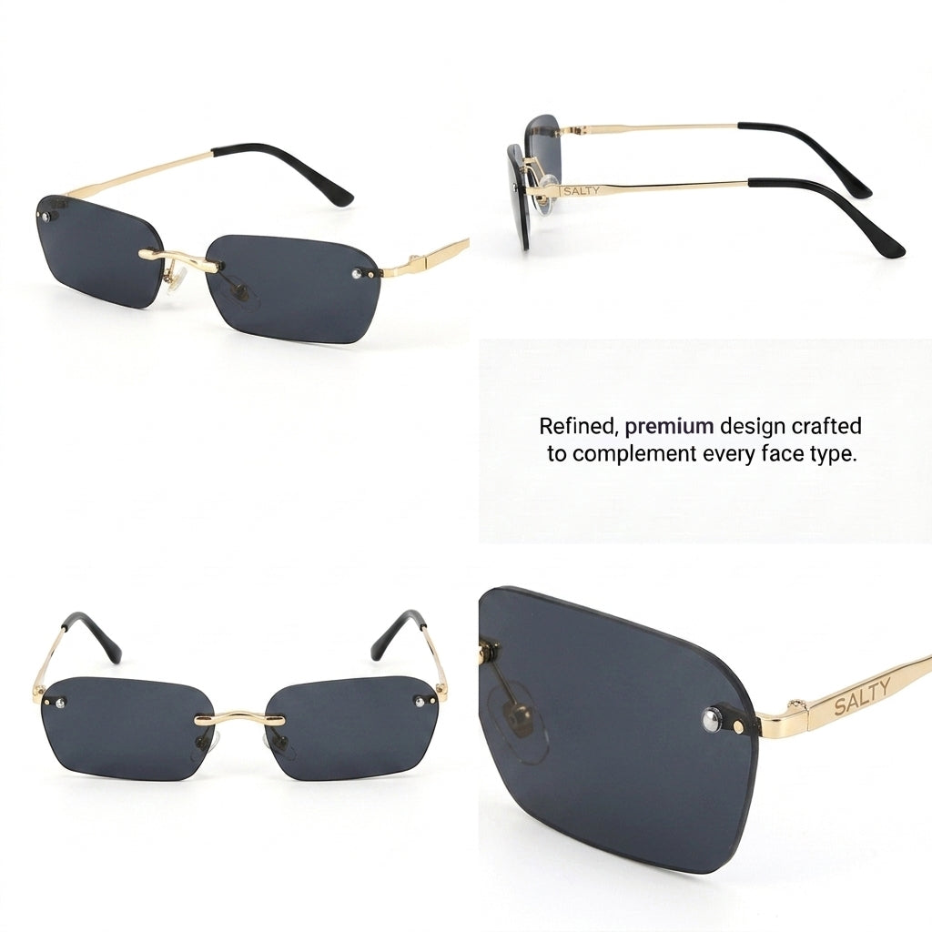 Onyx Drift Rectangle UV400 Protective Men's Sunglasses