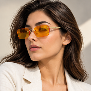 Kartik Aaryan Micro Sunglasses-Yellow