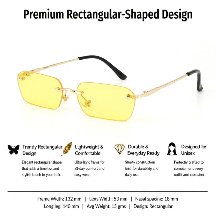 Kartik Aaryan Micro Sunglasses-Yellow