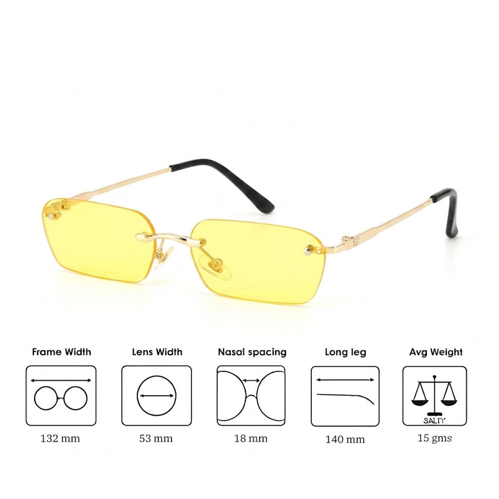 Kartik Aaryan Micro Sunglasses-Yellow