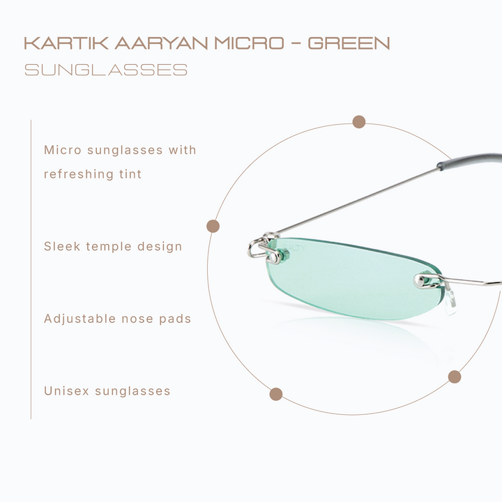 Kartik Aaryan Micro Shades-Green