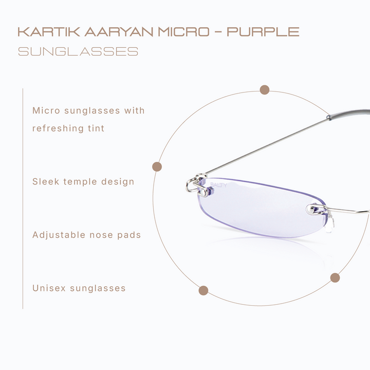 Kartik Aaryan Micro Shades-Purple