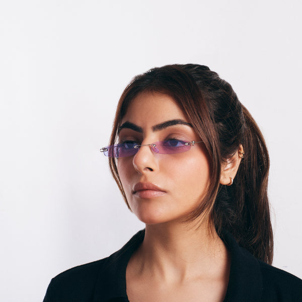 Kartik Aaryan Micro Sunglasses-Purple