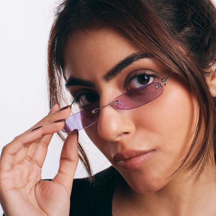 Kartik Aaryan Micro Sunglasses-Purple