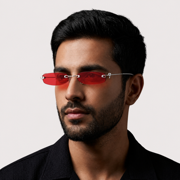 Kartik Aaryan Micro Sunglasses-Red