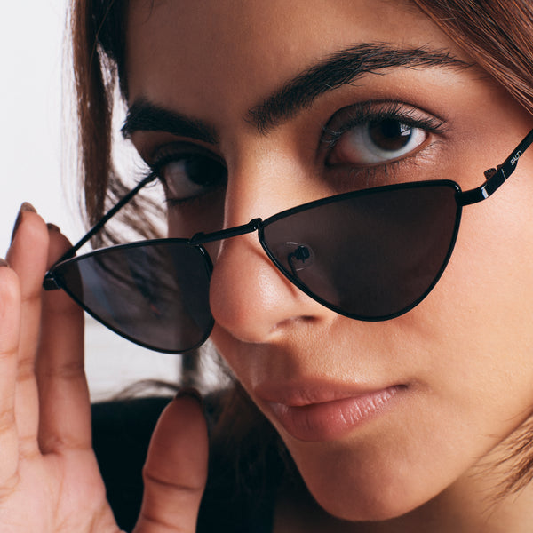 Blacktop Cat Eye Sunglasses - Black
