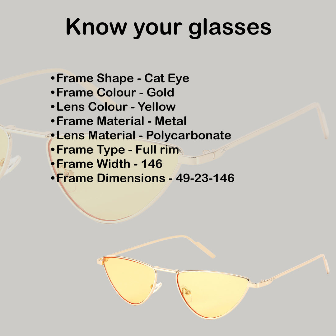 Mellowtop Cat Eye Sunglasses - Yellow