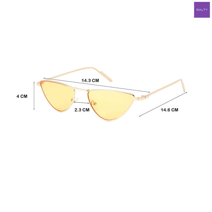 Mellowtop Cat Eye Sunglasses - Yellow