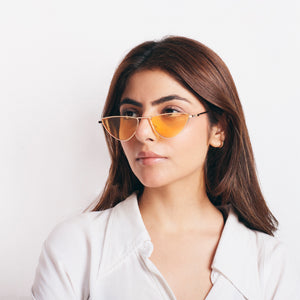 Mellowtop Cat Eye Sunglasses - Yellow - Salty Accessories