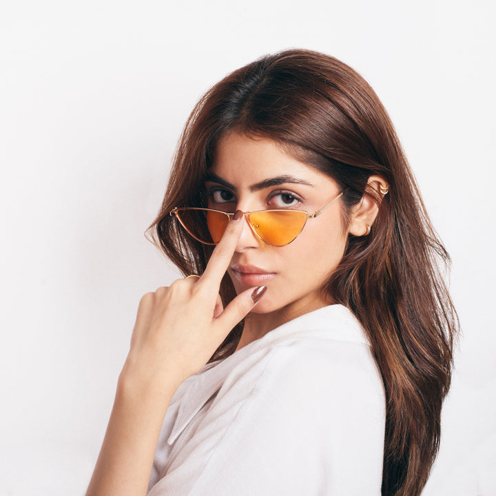 Mellowtop Cat Eye Sunglasses - Yellow