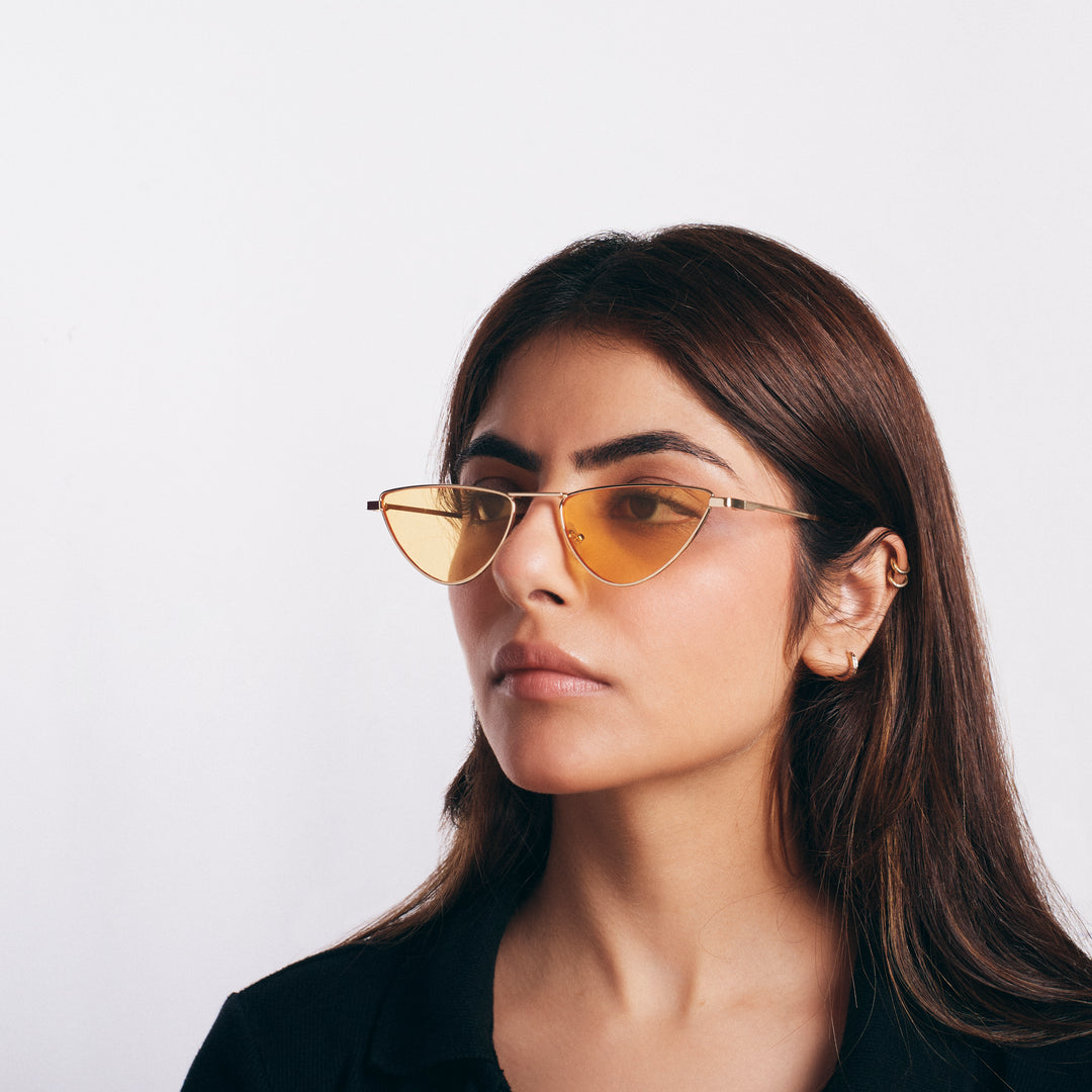 Mellowtop Cat Eye Sunglasses - Yellow