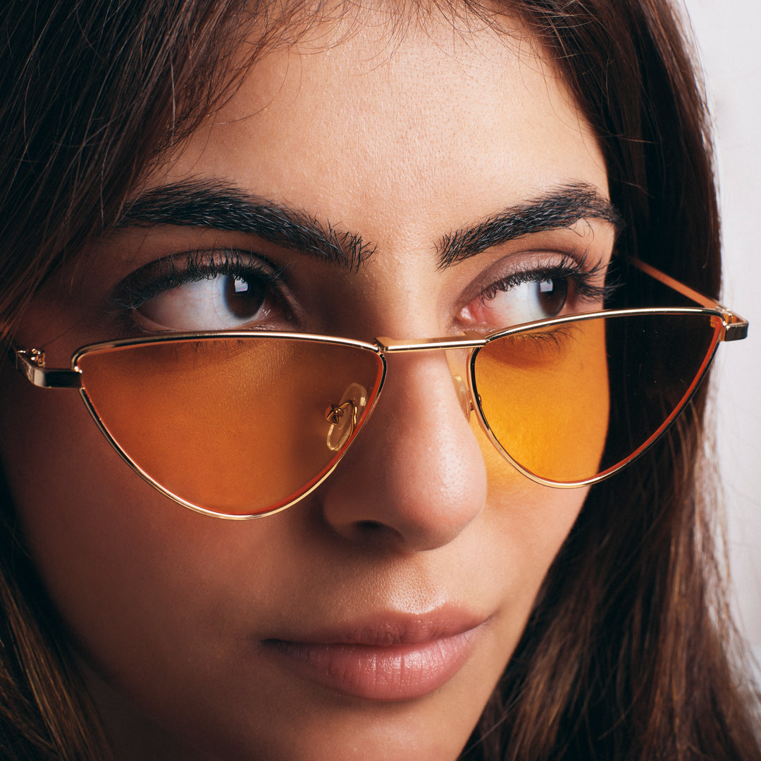 Mellowtop Cat Eye Sunglasses - Yellow