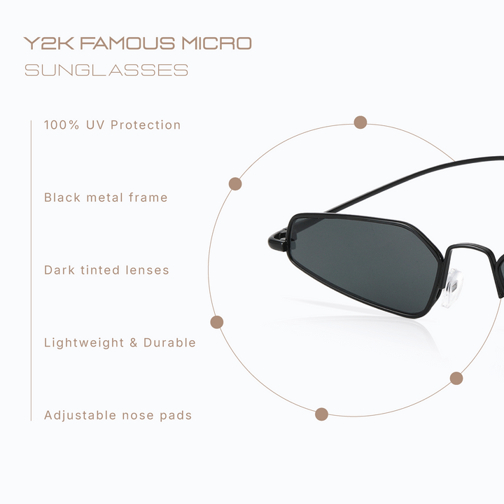 Y2K Famous Micro Shades