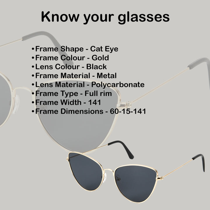 Retro Cat Eye UV400 Protection Sunglasses for Women
