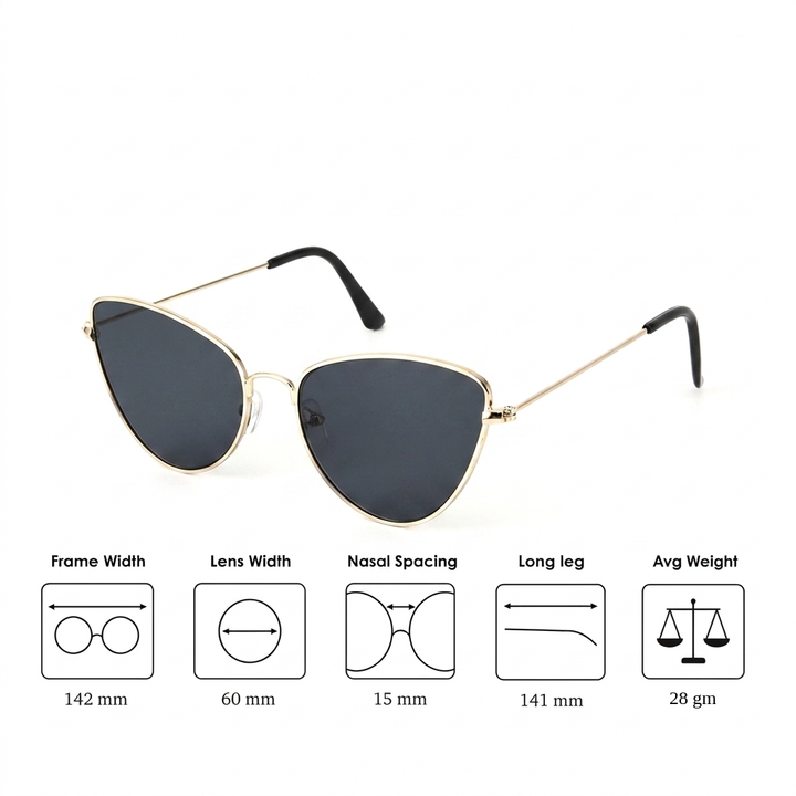 Retro Cat Eye UV400 Protection Sunglasses for Women