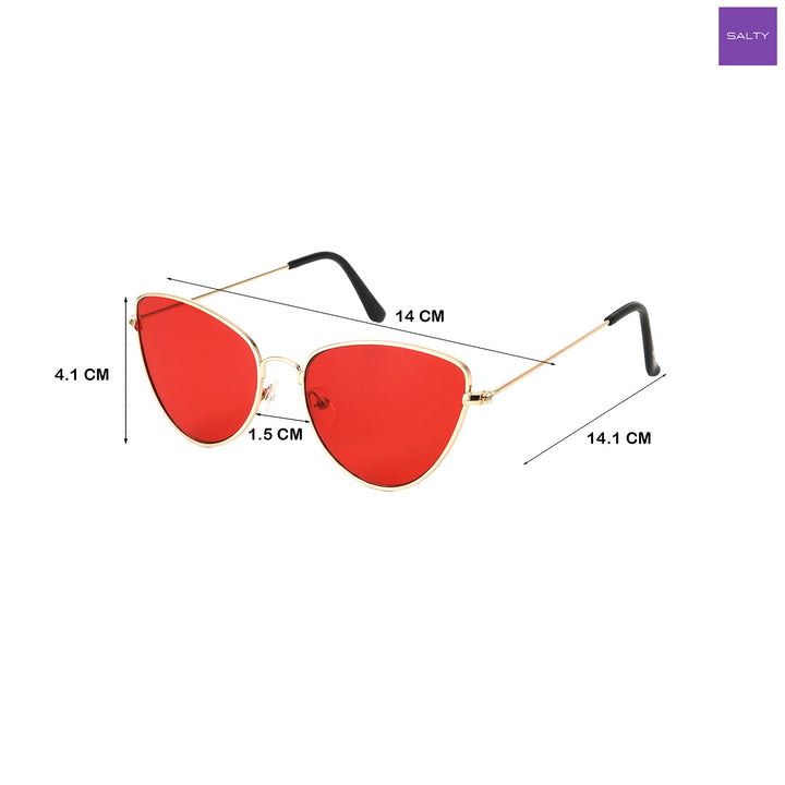 Cherry Blaze Cat-Eye Sunglasses for Women